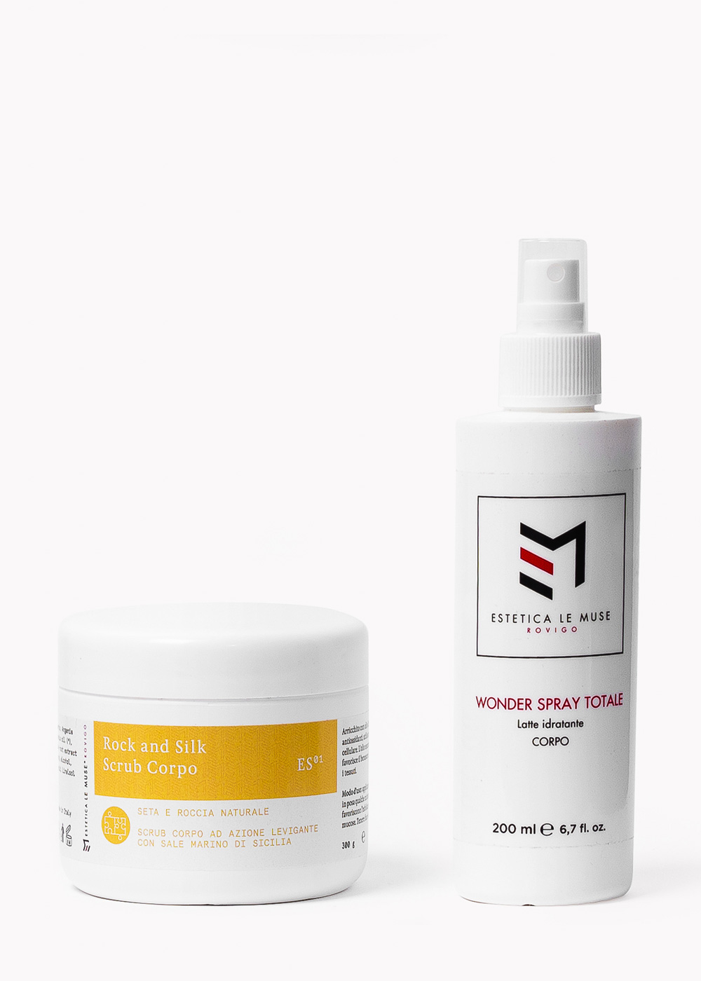 Wonder Spray + Rock and Silk Scrub Corpo