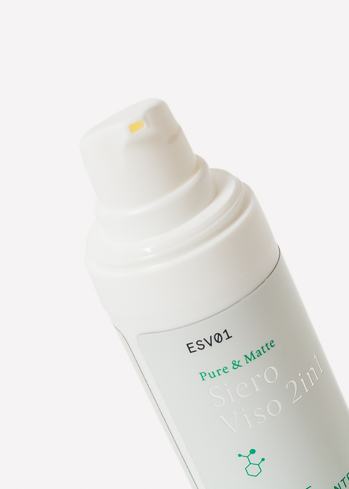 Siero viso contro pelli grasse, impure, a tendenza acneica e che presentano rossori e prurito